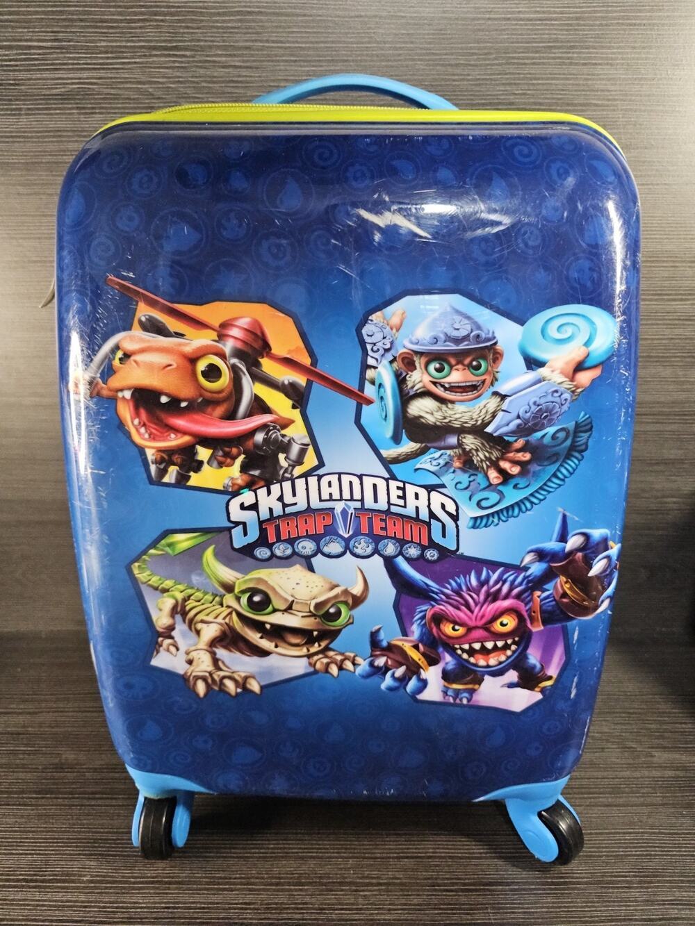 Skylanders Trap Team Kids Rolling Luggage Case 16" Carry On